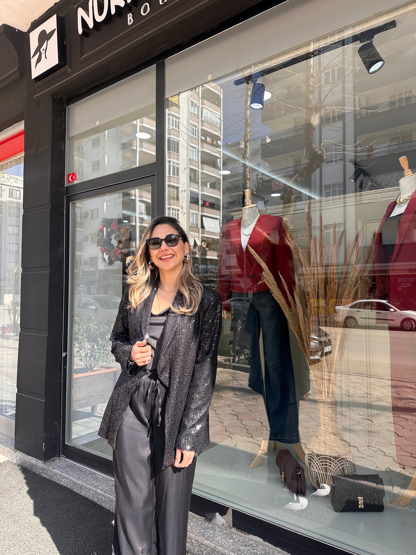 Payetli Blazer Ceket