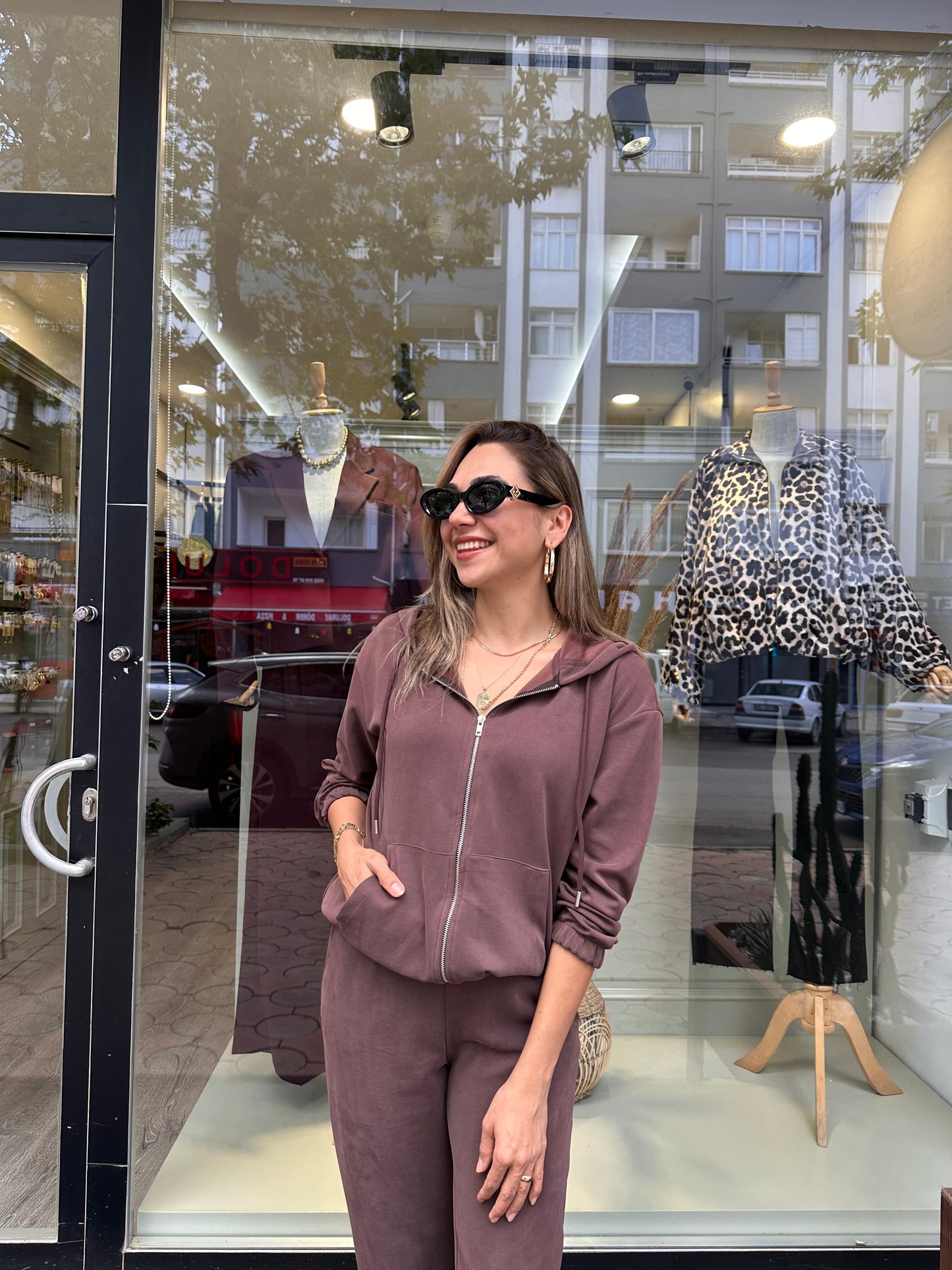 Oysho kumaş eşofman takımı