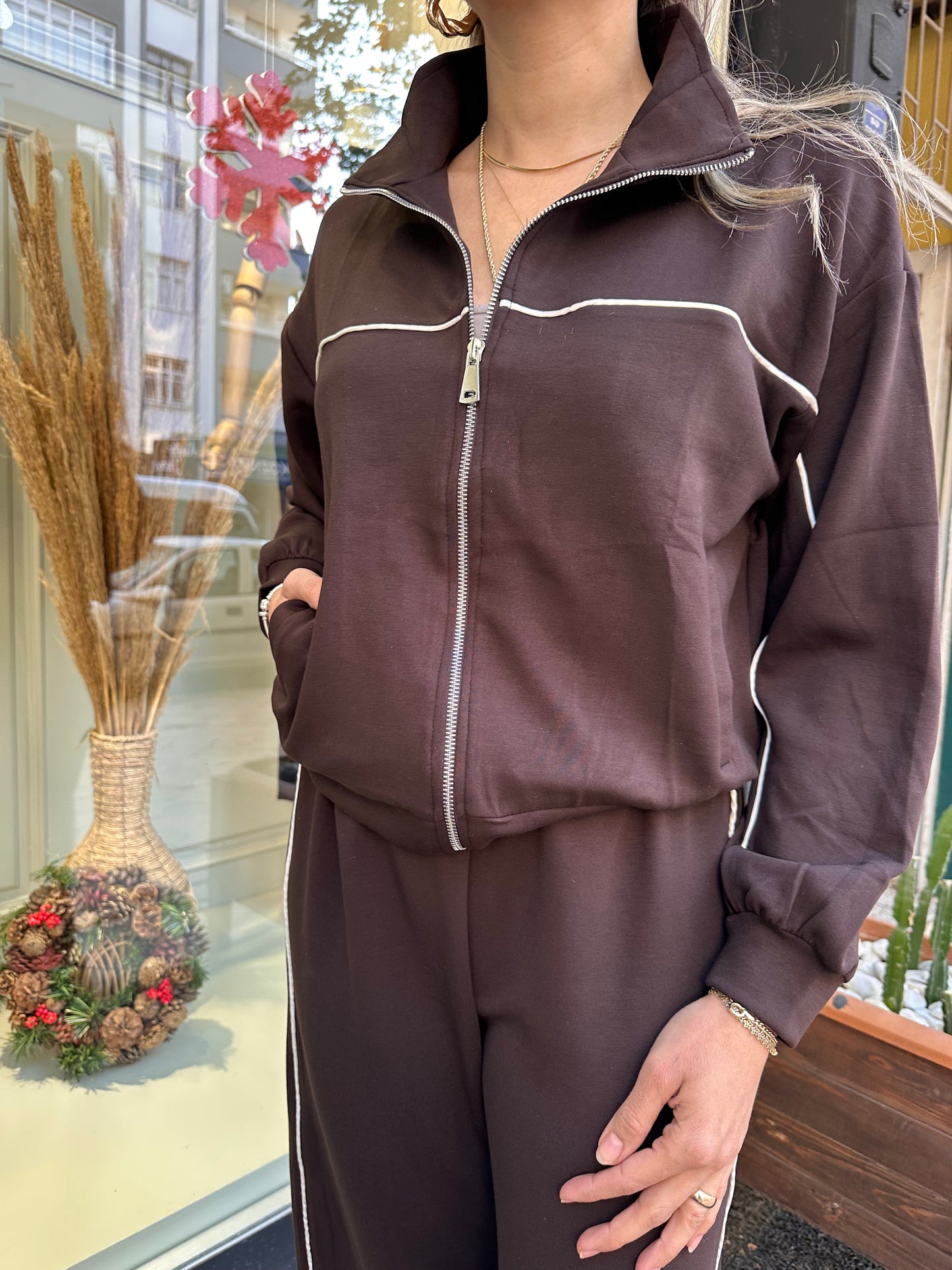 Oysho kumaş eşofman takımı