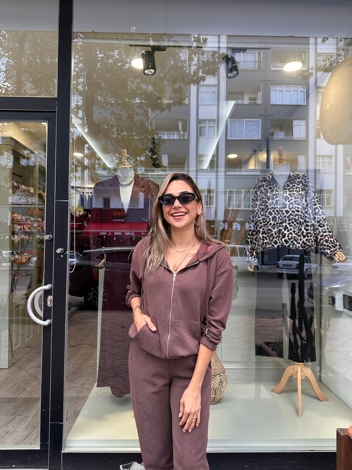 Oysho kumaş eşofman takımı